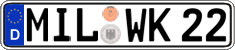 German license plate, Regular plates