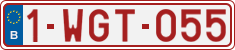 License plate of Belgium, Regular plates (2010)