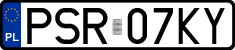 License plates of Poland, Regular car plates