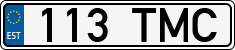 License plate of Estonia, Regular car plates
