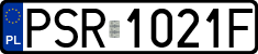 License plates of Poland, Regular car plates