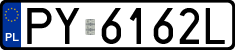 License plates of Poland, Regular car plates