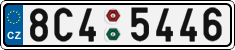License plate of the Czech Republic, Cars (2001)