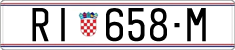 License plate of Croatia, Regular plates