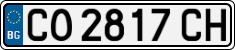 License plate of Bulgaria, Cars
