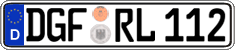 German license plate, Regular plates