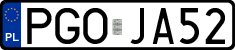 License plates of Poland, Regular car plates