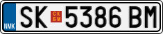 License plate of North Macedonia, Regular plates (2012)