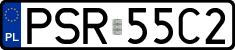 License plates of Poland, Regular car plates