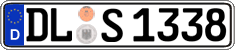 German license plate, Regular plates
