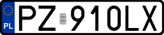 License plates of Poland, Regular car plates