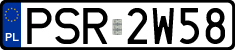 License plates of Poland, Regular car plates