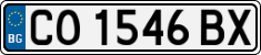 License plate of Bulgaria, Cars