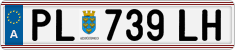 License plate of Austria, Regular plates
