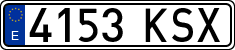 License plates of Spain, Ordinary (2000)