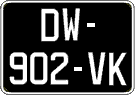 French license plate, SIV (oldtimers)