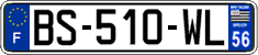French license plate, SIV (ordinary)