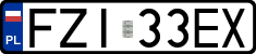 License plates of Poland, Regular car plates