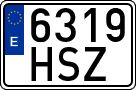 License plates of Spain, Ordinary (2000)