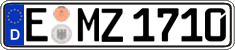 German license plate, Regular plates