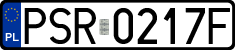 License plates of Poland, Regular car plates