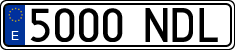 License plates of Spain, Ordinary (2000)