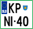 License plate of Slovenia, Motorcycles