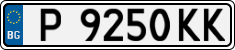 License plate of Bulgaria, Cars