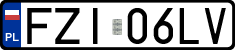 License plates of Poland, Regular car plates
