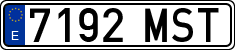 License plates of Spain, Ordinary (2000)