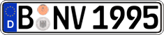 German license plate, Regular plates