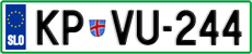 License plate of Slovenia, Cars