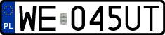 License plates of Poland, Regular car plates