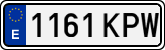 License plates of Spain, Ordinary (2000)
