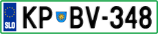 License plate of Slovenia, Cars