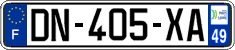 French license plate, SIV (ordinary)