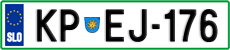 License plate of Slovenia, Cars