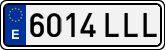 License plates of Spain, Ordinary (2000)