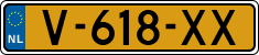 License plate of the Netherlands, Light Commercial Vehicles (1994 system)