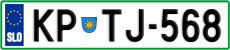 License plate of Slovenia, Cars
