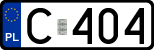 License plates of Poland, Regular car plates