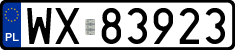 License plates of Poland, Regular car plates