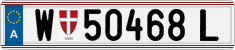 License plate of Austria, Regular plates