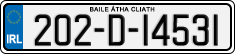 License plate of Ireland, Regular plates