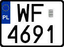 License plates of Poland, Special vehicles and motorcycles