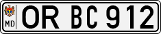 License plate of Moldova, Cars (1992)