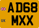 License plate of the United Kingdom, 2001 year system
