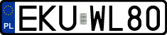 License plates of Poland, Regular car plates
