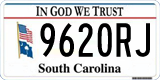 South Carolina, In God We Trust (1234AB/123 4AB)