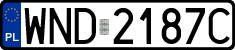 License plates of Poland, Regular car plates